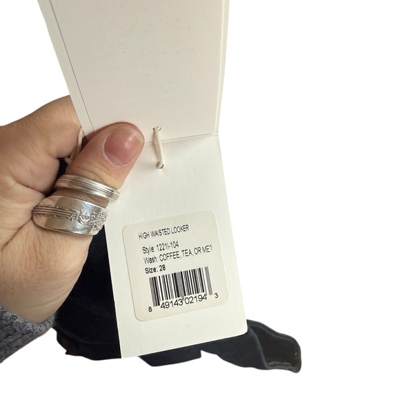 NWT Mother High Waisted Looker Skinny Denim in Coffee, Tea or Me? - Picture 5 of 11